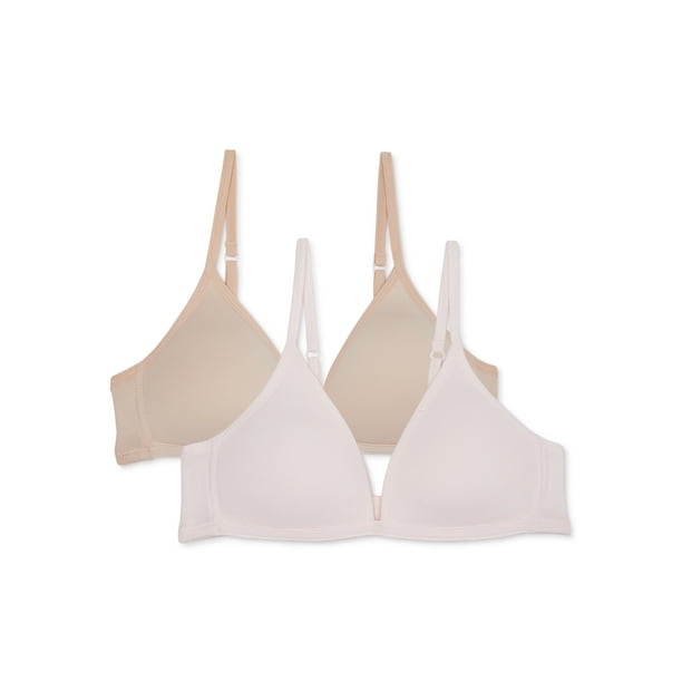 Maidenform Girls Molded Wireless Bras, 2-Pack, Sizes 30A-36A