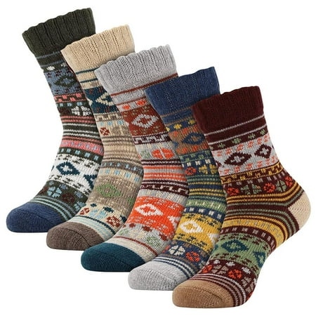 5 Pairs Wool Socks Winter Thick Warm Knitted Socks Cozy Woolen Socks Casual Crew Sports Socks Christmas Gifts for Men Women
5 Pairs Wool Socks Winter Thick Warm Knitted Socks Cozy Woolen Socks Casual Crew Sports Socks Christmas Gifts for Men Women