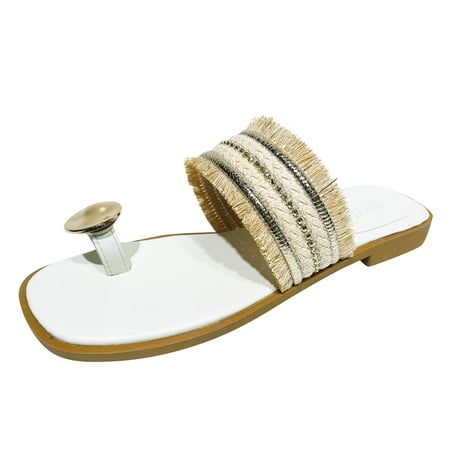 sandals for Women Women Flat Slippers Flip Flops Summer Pearl Rhinestone Thong Sandals Comfortable Open Toe Roman Sandals PU Dress Sandals for Women Beige
sandals for Women Women Flat Slippers Flip Flops Summer Pearl Rhinestone Thong Sandals Comfortable Open Toe Roman Sandals PU Dress Sandals for Women Beige