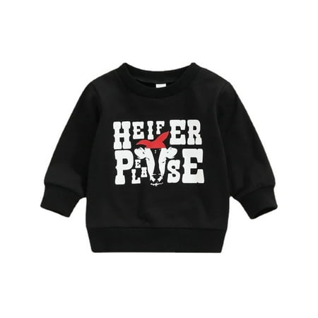 Glonme Baby Tops Letter Printed Sweathshirt Crew Neck T-Shirt Daily Wear Cute Pullover Soft Long Sleeve Blouse Black 110cm
Glonme Baby Tops Letter Printed Sweathshirt Crew Neck T-Shirt Daily Wear Cute Pullover Soft Long Sleeve Blouse Black 110cm