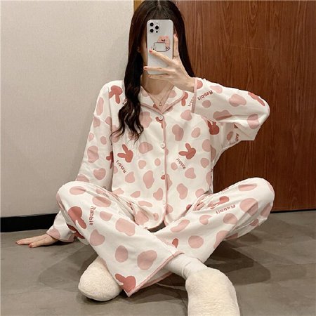 CoCopeaunt Spring Autumn Pajamas Set for Women Thin Cotton Fashion Print Women Long Sleepwear Suit Home Clothes Women Female Sleepwear
CoCopeaunt Spring Autumn Pajamas Set for Women Thin Cotton Fashion Print Women Long Sleepwear Suit Home Clothes Women Female Sleepwear