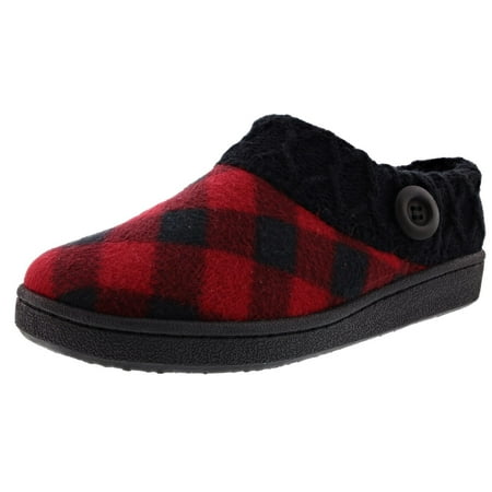 Clarks Women s Angelina knitted Collar Winter Clog Slippers