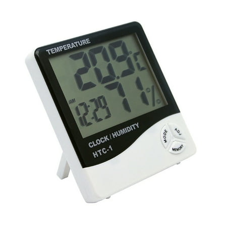 MUSUPER Digital Humidity Sensor Temperature Meter Gauge with Time Date Large LCD Display
MUSUPER Digital Humidity Sensor Temperature Meter Gauge with Time Date Large LCD Display