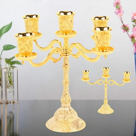 DENEST Golden Luxury 3 Lights Hollow Design Candelabra Kitchen Candlestick Home Decor
DENEST Golden Luxury 3 Lights Hollow Design Candelabra Kitchen Candlestick Home Decor