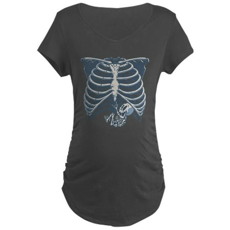 CafePress - Baby Skel O Scope Maternity Dark T Shirt - Maternity Dark T-Shirt