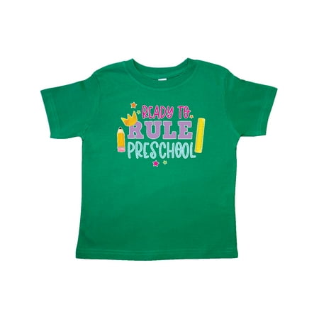 Inktastic Ready to Rule Preschool Back to School Gift Toddler Boy or Toddler Girl T-Shirt 
Inktastic Ready to Rule Preschool Back to School Gift Toddler Boy or Toddler Girl T-Shirt