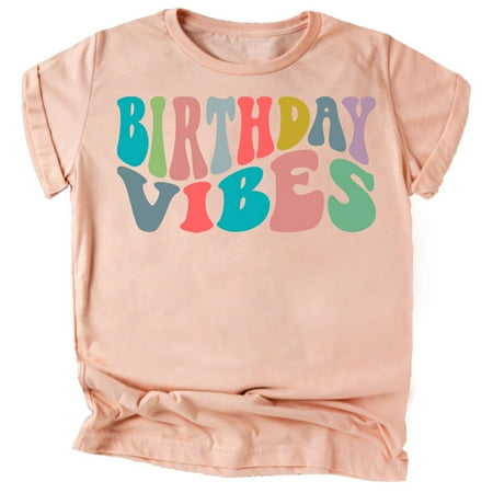 Birthday Vibes Toddlers and Youth Girls Birthday Shirts White on Peach Shirt 18 Months
Birthday Vibes Toddlers and Youth Girls Birthday Shirts White on Peach Shirt 18 Months