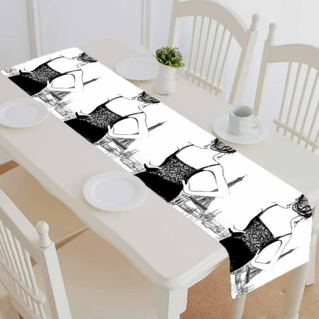 PKQWTM Young Woman Looking Over Paris Cotton and Linen Table Runner Kitchen Dining Room Supplies Size 16x72 Inch
PKQWTM Young Woman Looking Over Paris Cotton and Linen Table Runner Kitchen Dining Room Supplies Size 16x72 Inch