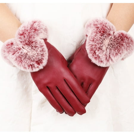 Dadaria Womens Gloves Ladies Fashion Furry Warm Leather And Cashmere Rabbit Outdoor Riding Gloves Red Women
Dadaria Womens Gloves Ladies Fashion Furry Warm Leather And Cashmere Rabbit Outdoor Riding Gloves Red Women