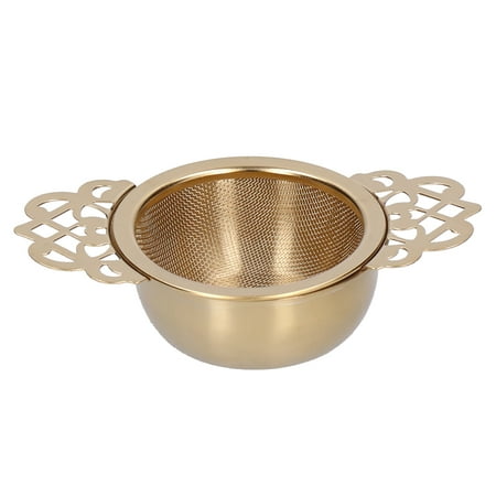 Stainless Steel Tea Strainer Loose Leaf Tea Infuser Filter Double Ear Kitchen GadgetGold
Stainless Steel Tea Strainer Loose Leaf Tea Infuser Filter Double Ear Kitchen GadgetGold