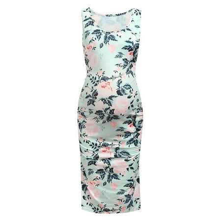 Avamo Women Maternity Shirt Dress Photoshoot Baby Shower Sleeveless Tank Dresses Summer Round Neck Pajamas Sleep Floral Dress
Avamo Women Maternity Shirt Dress Photoshoot Baby Shower Sleeveless Tank Dresses Summer Round Neck Pajamas Sleep Floral Dress
