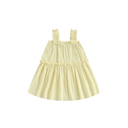 Sprifallbaby Kids Girl Ruffle Dresses Sleeveless Off Shoulder Solid Color for Casual Party Street Princess Dress 3M-4Y
Sprifallbaby Kids Girl Ruffle Dresses Sleeveless Off Shoulder Solid Color for Casual Party Street Princess Dress 3M-4Y