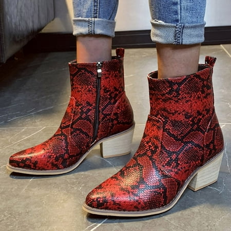 KEUSN Booties Pointed Serpentine Fashion Short Non Slip Hight Zipper Women Heels Shoes Toe Women s Boots
KEUSN Booties Pointed Serpentine Fashion Short Non Slip Hight Zipper Women Heels Shoes Toe Women s Boots