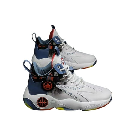 Lacyhop Men Basketball Shoes Breathable Sneakers Comfort Athletic Shoe Workout Fashion Running Casual Sport Trainers White Blue 7
Lacyhop Men Basketball Shoes Breathable Sneakers Comfort Athletic Shoe Workout Fashion Running Casual Sport Trainers White Blue 7