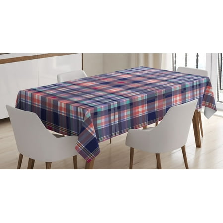 Checkered Tablecloth Pink and Blue Colored Repeating Pattern with Intersecting Lines and Squares Rectangular Table Cover for Dining Room Kitchen 60 X 90 Inches Navy Blue Pink by Ambesonne
Checkered Tablecloth Pink and Blue Colored Repeating Pattern with Intersecting Lines and Squares Rectangular Table Cover for Dining Room Kitchen 60 X 90 Inches Navy Blue Pink by Ambesonne