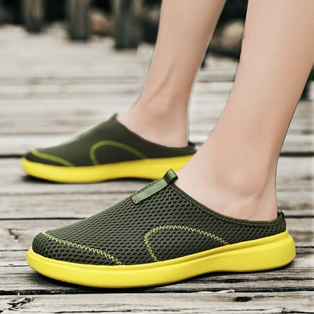 Feiboyy Fashion Summer Men Casual Shoes Breathable Mesh Shallow Wear Lightweight Casual Half Slippers
Feiboyy Fashion Summer Men Casual Shoes Breathable Mesh Shallow Wear Lightweight Casual Half Slippers