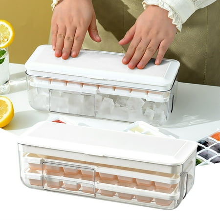 KEUSN Freezer Ice Cube Tray With Lid And Storage Box Easy Release 48 Pieces Large Single Layer Silicone Ice Cube Tray With Splash Release Lid Container Scoop Square Silicone Ice
KEUSN Freezer Ice Cube Tray With Lid And Storage Box Easy Release 48 Pieces Large Single Layer Silicone Ice Cube Tray With Splash Release Lid Container Scoop Square Silicone Ice