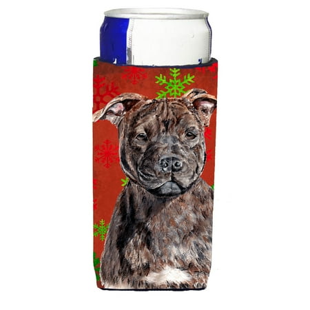 Carolines Treasures SC9753MUK Staffordshire Bull Terrier Staffie Red Snowflakes Holiday Ultra Hugger for slim cans Slim
Carolines Treasures SC9753MUK Staffordshire Bull Terrier Staffie Red Snowflakes Holiday Ultra Hugger for slim cans Slim