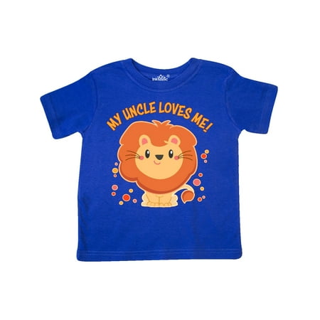 Inktastic My Uncle Loves Me- cute lion Gift Toddler Boy or Toddler Girl T-Shirt