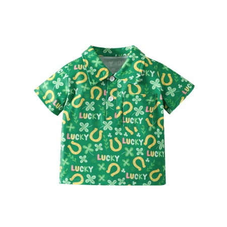 AmShibel Toddler Baby Boys Western Shirts Summer Short Sleeve Heart/Rabbit/Clover Print Button Down Shirts Holiday Outfit
AmShibel Toddler Baby Boys Western Shirts Summer Short Sleeve Heart/Rabbit/Clover Print Button Down Shirts Holiday Outfit