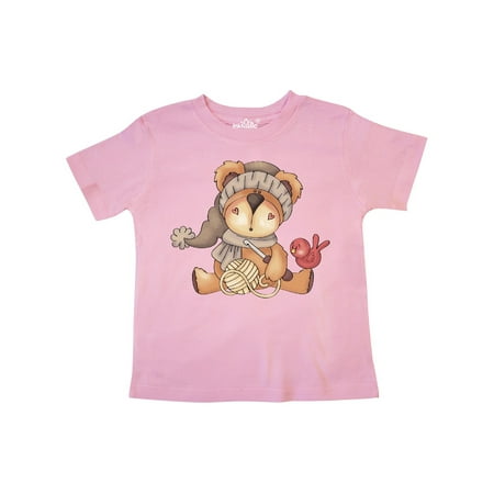 Inktastic Winter Crochet Bear Gift Toddler Boy Girl T-Shirt