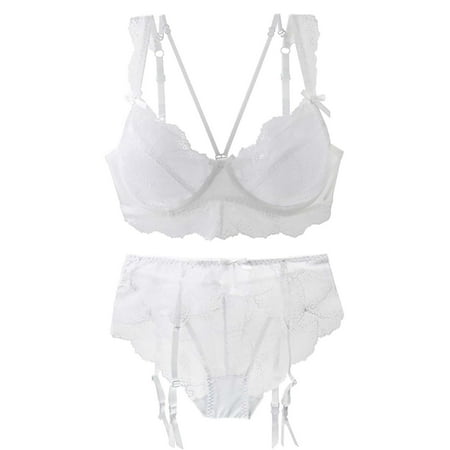 Lingerie For Women Underwear Women Ladies Set Lace Spaghetti Strap Bra And Panties Summer Thin Set Breathable Lace Set White M(36/80C)
Lingerie For Women Underwear Women Ladies Set Lace Spaghetti Strap Bra And Panties Summer Thin Set Breathable Lace Set White M(36/80C)