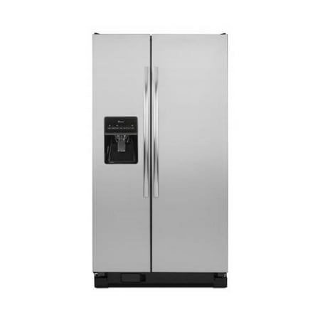 ASD2575BRS 36 Side-by-Side Refrigerator With 25 Cu. Ft. Capacity Temp Assure Freshness Dispenser Control Lock Gallon Door Storage Spillsaver Glass Shelves and Adjustable Door Bins in St