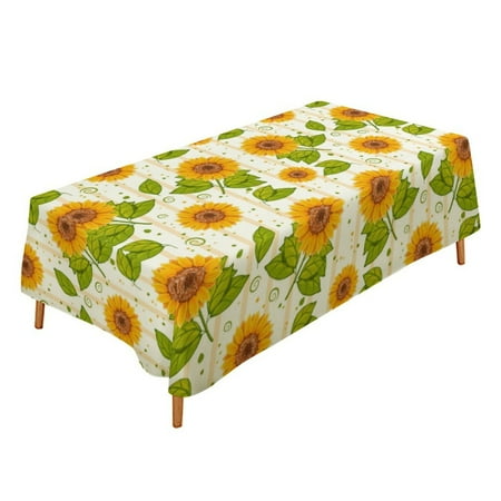 JINMUZAO Sunflower 58x90inch Rectangle Tablecloth Linen Farmhouse Tablecloth Decorative Fabric Table Cloth for Indoor&Outdoor Chic Dining Accessories Table Linen Sets Restaurant-Quality Linens
JINMUZAO Sunflower 58x90inch Rectangle Tablecloth Linen Farmhouse Tablecloth Decorative Fabric Table Cloth for Indoor&Outdoor Chic Dining Accessories Table Linen Sets Restaurant-Quality Linens