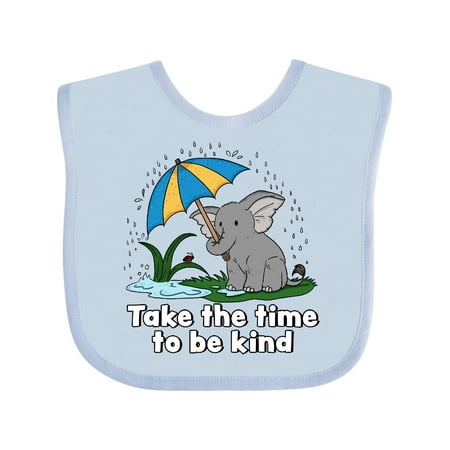 Inktastic Take the Time to be Kind with Cute Elephant and Umbrella Gift Baby Boy or Baby Girl Bib
Inktastic Take the Time to be Kind with Cute Elephant and Umbrella Gift Baby Boy or Baby Girl Bib