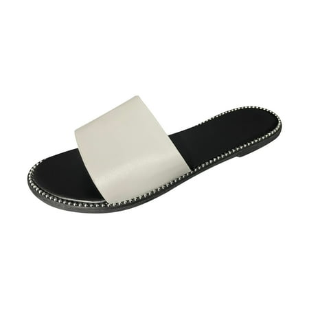 Kukoosong Womens Sandals Summer Fashion CasualSandals Flip-flops Flat Sandals for Women White 38
Kukoosong Womens Sandals Summer Fashion CasualSandals Flip-flops Flat Sandals for Women White 38