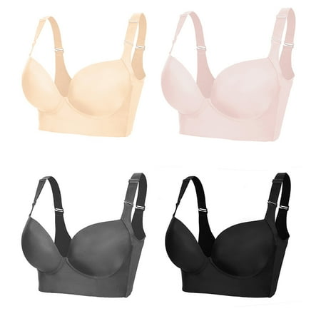 Jieowen Plus Size Push Up Bras Women Deep Cup Bra Hide Back Fat Underwear Shaper Incorporated Full Back Coverage Lingerie
Jieowen Plus Size Push Up Bras Women Deep Cup Bra Hide Back Fat Underwear Shaper Incorporated Full Back Coverage Lingerie