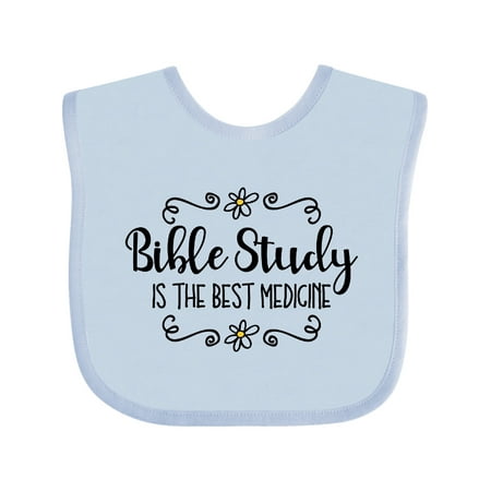 Inktastic Bible Study Best Medicine Gift Baby Girl Bib