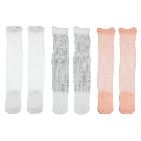OUNONA 3 Pairs Baby Knee High Socks Breathable Stockings for Infant Newborn Toddler
OUNONA 3 Pairs Baby Knee High Socks Breathable Stockings for Infant Newborn Toddler