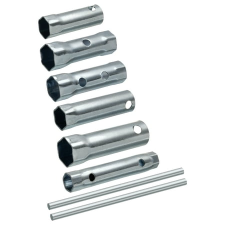 Uxcell 6 Pcs Ignition Spark Plug Spanner Set Dual-Ended Wrench Socket