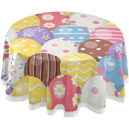 Hyjoy Easter Round Tablecloth 60In Beautiful Easter Eggs Round Table Cloth Water Resistant Spill Proof Large Table Cover for Family Gathering Dinner Hotel BBQ
Hyjoy Easter Round Tablecloth 60In Beautiful Easter Eggs Round Table Cloth Water Resistant Spill Proof Large Table Cover for Family Gathering Dinner Hotel BBQ