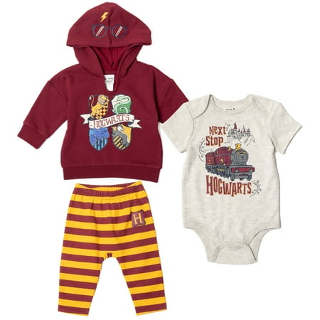 Harry Potter Infant Baby Boys Fleece Pullover Hoodie Bodysuit and Pants 3 Piece Outfit Set Maroon 18 Months
Harry Potter Infant Baby Boys Fleece Pullover Hoodie Bodysuit and Pants 3 Piece Outfit Set Maroon 18 Months