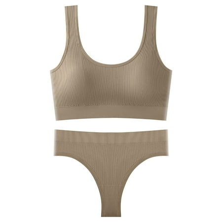 Ykohkofe Women 2 Piece U Neck With Padded Bra Sling Lingerie Vest And Thong Panties Set
Ykohkofe Women 2 Piece U Neck With Padded Bra Sling Lingerie Vest And Thong Panties Set