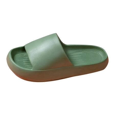 ZIZOCWA Solid Color Women Slippers Simple Indoor and Outdoor Flat Bottom Comfortable Non Slip Slippers Thick Soft Sole Open Toe Slides Green Size8.5
ZIZOCWA Solid Color Women Slippers Simple Indoor and Outdoor Flat Bottom Comfortable Non Slip Slippers Thick Soft Sole Open Toe Slides Green Size8.5