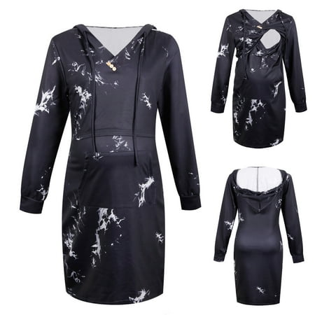 Tejiojio Maternity/Labor/Nursing Clothing Clearance Woman Casual Tie-Dye Long Sleeve Breast-Feeding Pregnant Maternity Nursing Hooded Dress
Tejiojio Maternity/Labor/Nursing Clothing Clearance Woman Casual Tie-Dye Long Sleeve Breast-Feeding Pregnant Maternity Nursing Hooded Dress