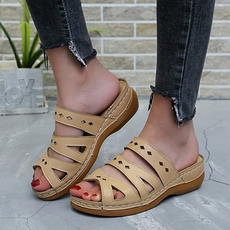 YanHoo Clearance Orthopedic Sandals for Women Open Toe Walking Slippers with Arch Support Anti-Slip Breathable Sandal Vintage Platform Outdoor Flats Shoes
YanHoo Clearance Orthopedic Sandals for Women Open Toe Walking Slippers with Arch Support Anti-Slip Breathable Sandal Vintage Platform Outdoor Flats Shoes