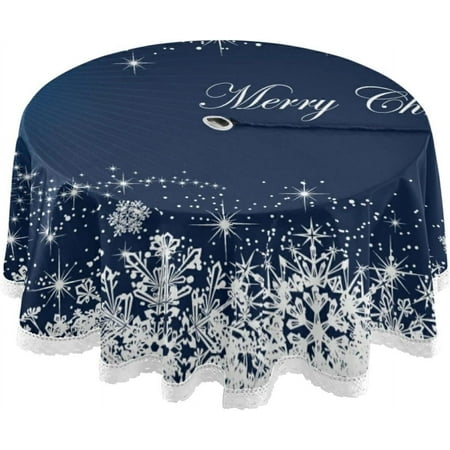 Hyjoy 60 Winter Blue Snowflakes Round Tablecloth Waterproof Round Table Cloths with Umbrella Hole and Zipper Party Patio Table Covers for Outdoor Backyard /BBQ/Picnic
Hyjoy 60 Winter Blue Snowflakes Round Tablecloth Waterproof Round Table Cloths with Umbrella Hole and Zipper Party Patio Table Covers for Outdoor Backyard /BBQ/Picnic