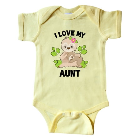 Inktastic Cute Sloth I Love My Aunt with Green Leaves Gift Baby Boy or Baby Girl Bodysuit
Inktastic Cute Sloth I Love My Aunt with Green Leaves Gift Baby Boy or Baby Girl Bodysuit