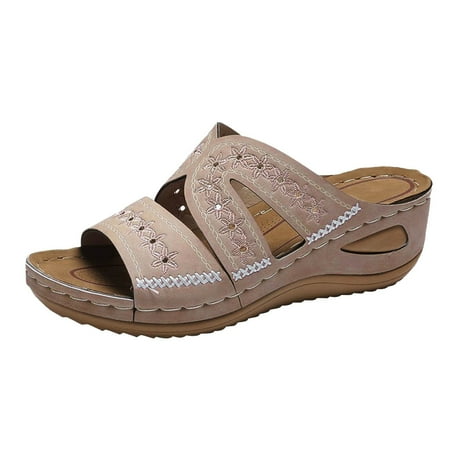 Women S Sandals Fashion Summer Wedge Heel Platform Middle Heel Lighweight Flower Pattern Shoes For Women Pink Size 7.5
Women S Sandals Fashion Summer Wedge Heel Platform Middle Heel Lighweight Flower Pattern Shoes For Women Pink Size 7.5