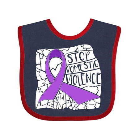 Inktastic Stop Domestic Violence-shattered Glass Gift Baby Boy or Baby Girl Bib