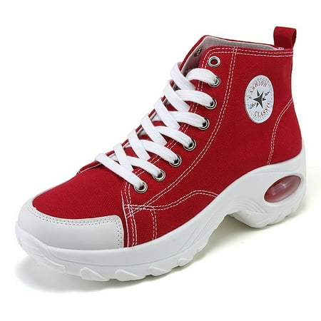 Women s Air Cushion Sole High Top Sneakers Casual Canvas Walking Shoes Women s Footwear
Women s Air Cushion Sole High Top Sneakers Casual Canvas Walking Shoes Women s Footwear