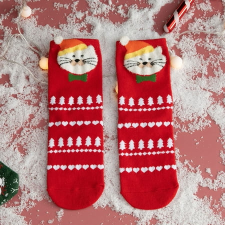 2 packs* Womans Socks Womens Christmas Socks Socks Cute Medium Tube Socks