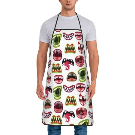 Wukai Halloween Mouth Print Aprons Adjustable Bib Aprons Cooking Kitchen Chef Apron for Women and Men
Wukai Halloween Mouth Print Aprons Adjustable Bib Aprons Cooking Kitchen Chef Apron for Women and Men