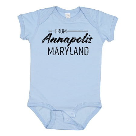Inktastic From Annapolis Maryland in Black Distressed Text Gift Baby Boy or Baby Girl Bodysuit
Inktastic From Annapolis Maryland in Black Distressed Text Gift Baby Boy or Baby Girl Bodysuit