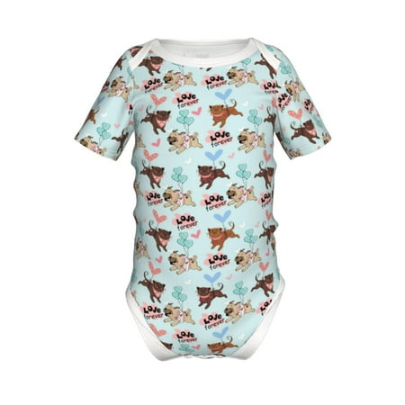Adobk Cute Pug Dogs Print Baby Climbing Clothes Jumpsuit Rompers Classic Rompers Child Short sleeve Bodysuits-2 Years
Adobk Cute Pug Dogs Print Baby Climbing Clothes Jumpsuit Rompers Classic Rompers Child Short sleeve Bodysuits-2 Years