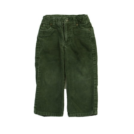 Pre-owned Janie and Jack Boys Green Corduroy Pants size: 2T